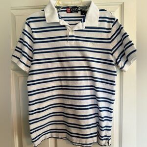 Chaps Men’s Navy/White Striped Polo